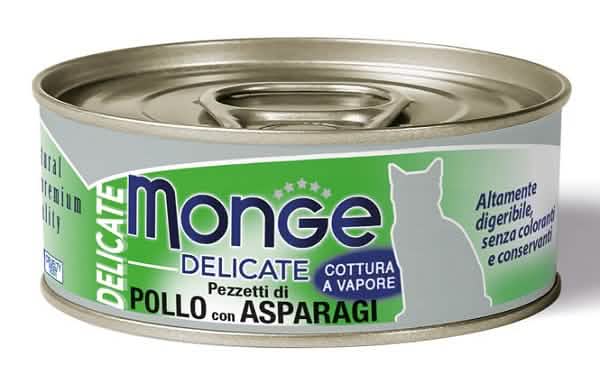 Monge Delicate Pezzetti di Pollo con Asparagi 80 g