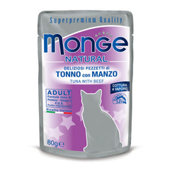 Monge buste tonno/manzo 80g