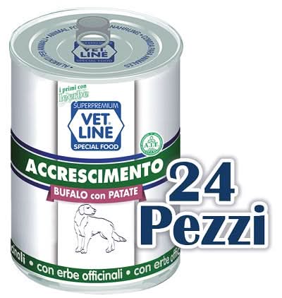 Vet line accrescimento bufalo/patate 400 g