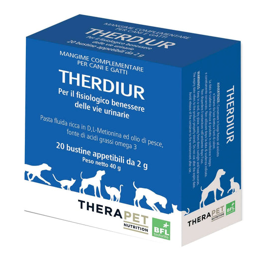 Therdiur pasta cane gatto 20 buste stick pack x 2 g - Scodinzolando