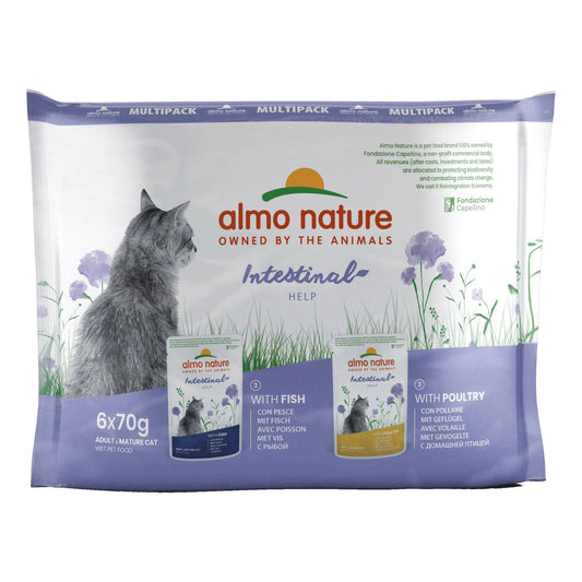 Pfc daily functional cat 70 multimulti pack sensitive con pesce e sensitive con pollame 6 x 11 g