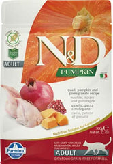 N&d pumpkin feline quail pumpkin and pomegranate adult 300 g