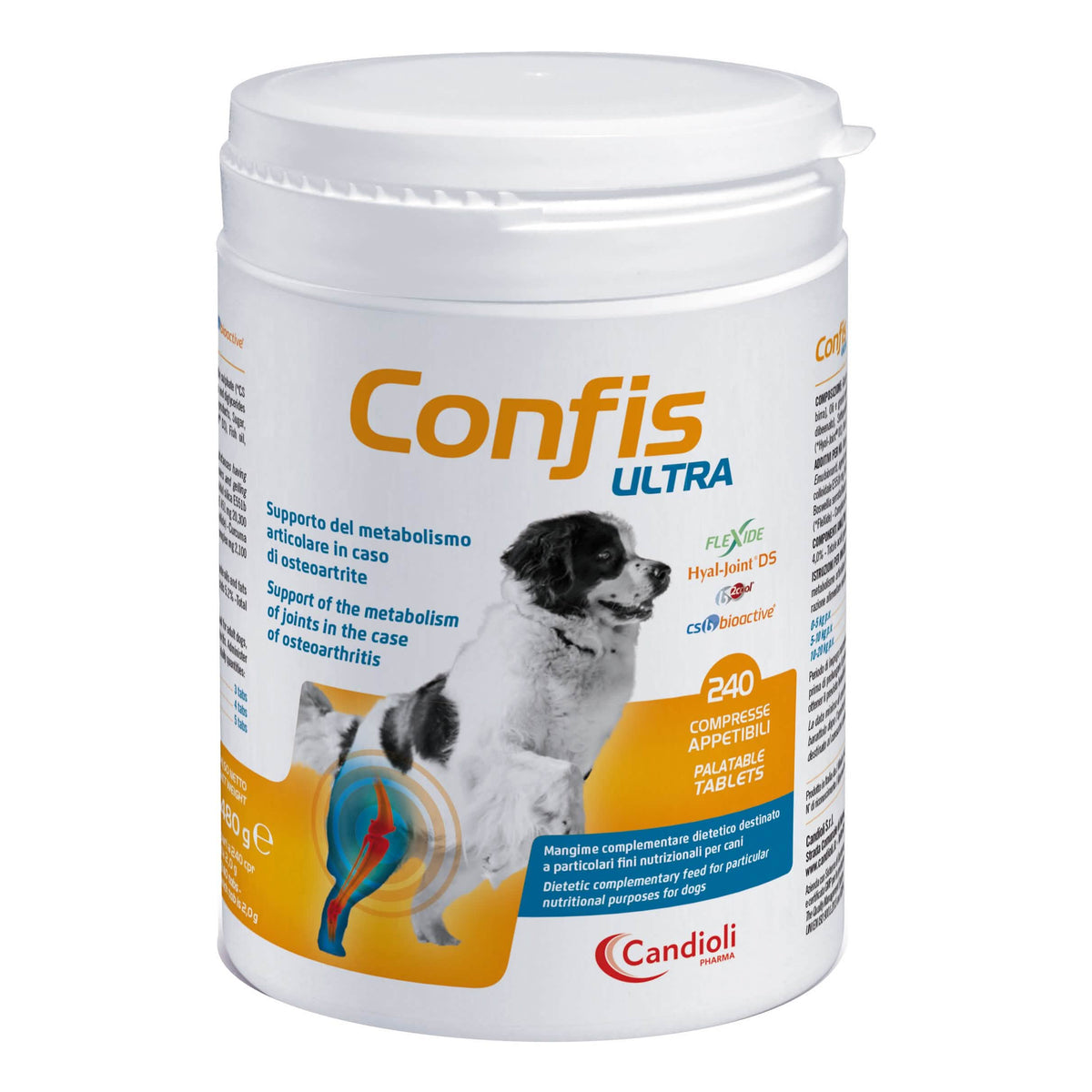 Confis Ultra Candioli barattolo 240 compresse per cani