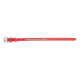 Collare con strass pelle rosso 12 x 330 mm