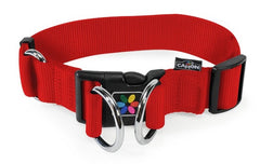 Collare sgancio regolabile 2d ring blu 38 mm