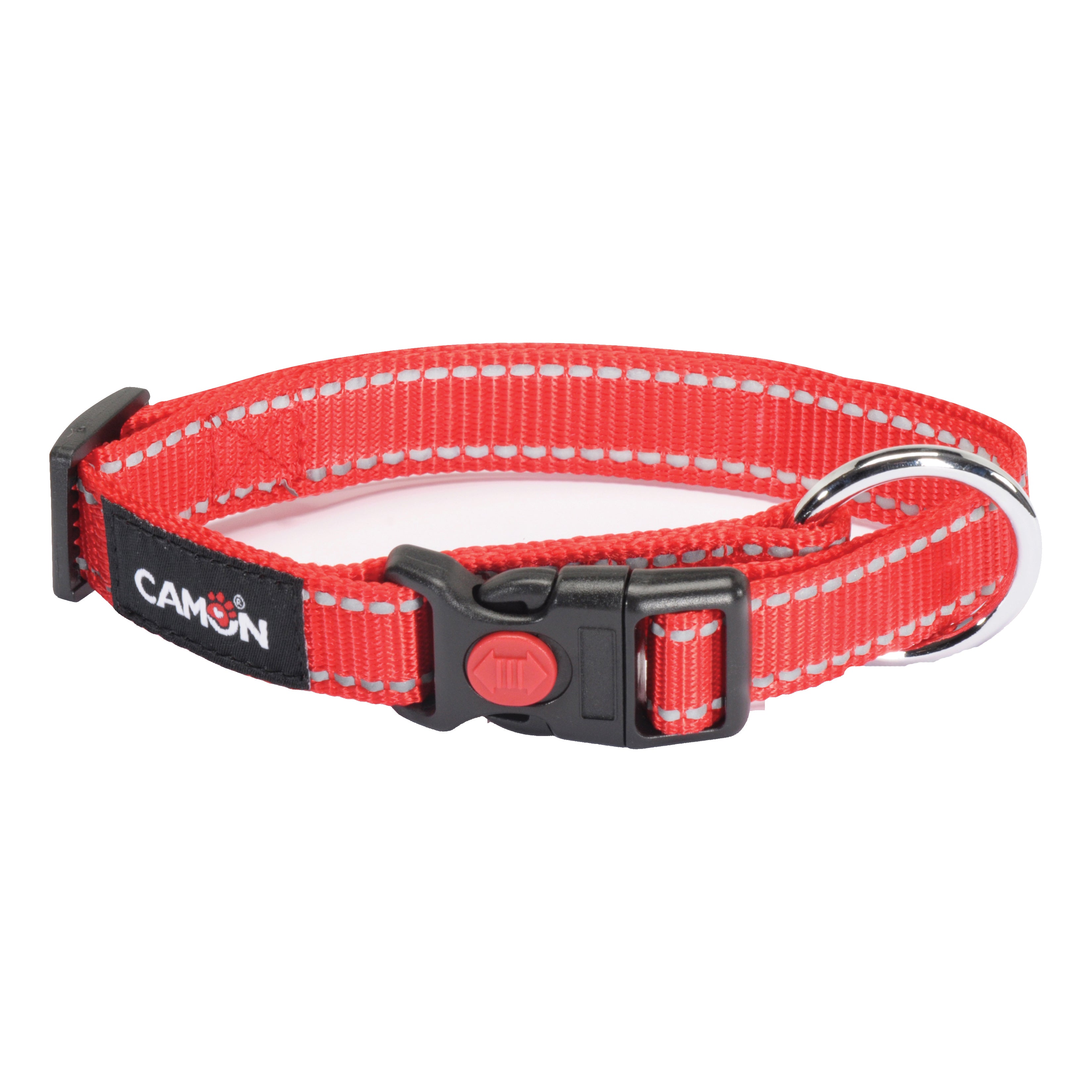 Collare lowtension reflex rosso 20 mm x 33/53 cm - Scodinzolando