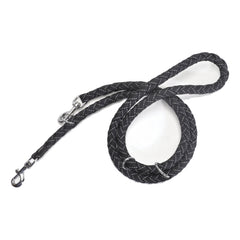 Guinzaglio per addestramento reflex nero 15 x 1950 mm