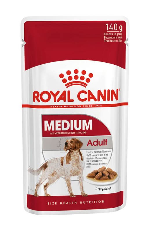 Size health nutrition wet medium adult 140 g