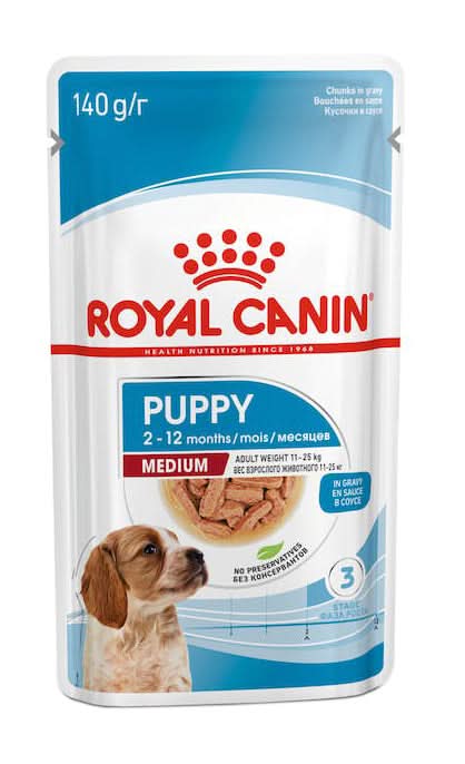 Size health nutrition medium puppy 140 g