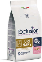 Exclusion monoprotein veterinary diet formula dog urinary pork & sorghum and rice medium/large 2 kg dry