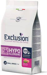 Exclusion monoprotein veterinary diet formula hypoallergenic pork and pea small 800 g dry