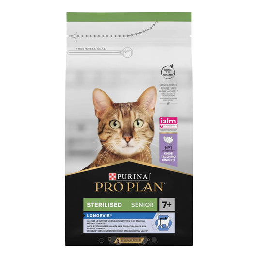 Pro plan dc sterilised senior 7+ longevis tacchino 1,5 kg