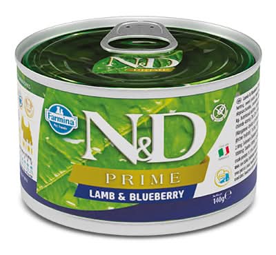 N&d dog prime lamb & blueberry 140 g