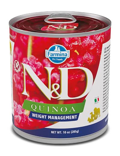 N&d dog quinoa weight management 285 g