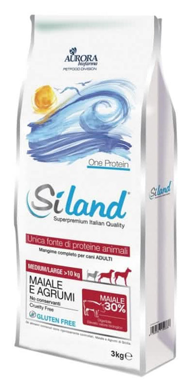 Siland adult medium/large maiale/agrumi 3 kg - Scodinzolando