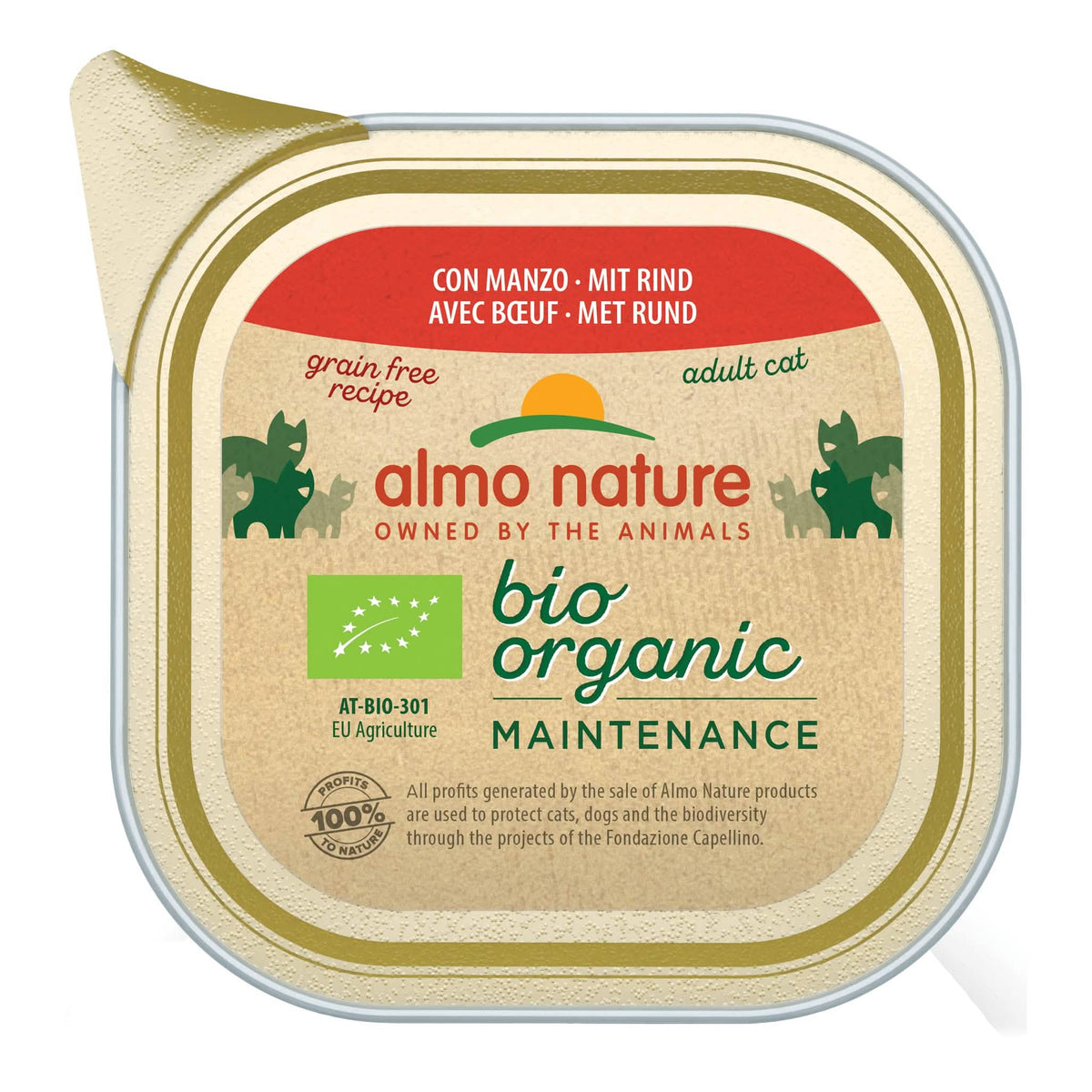 Maintenance gatti adulti manzo 85 g