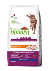 Natural trainer cat sp sterilized white meat 1,5 kg