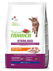 Natural trainer cat sp sterilized white meat 3 kg