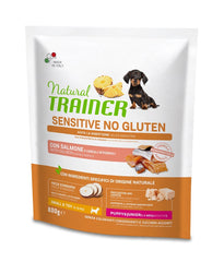 Natural trainer dog sensitive puppy & junior mini salmone 800 g no gluten