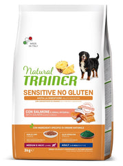 Natural trainer dog sensitive adult medium/maxi salmon 3 kg no gluten