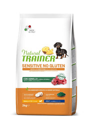 Natural trainer dog sensitive adult mini lamb 2 kg no gluten