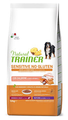 Natural trainer dog sensitive maturity medium/maxi salmone 12 kg no gluten