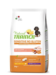 Natural trainer dog sensitive maturity mini salmone 2 kg no gluten