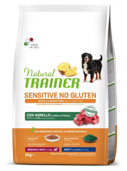 Natural trainer dog sensitive adult medium/maxi lamb 3 kg no gluten