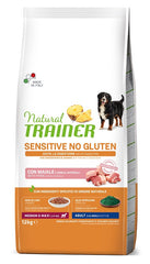 Natural trainer dog sensitive adult medium/maxi pork 12 kg no gluten