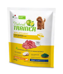 Natural trainer dog small & toy adult beef rice 800 g