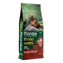 Monge grain free all breeds adult agnello con patate e piselli 12 kg