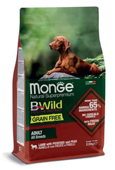 Monge grain free all breeds adult agnello con patate e piselli 2,5 kg