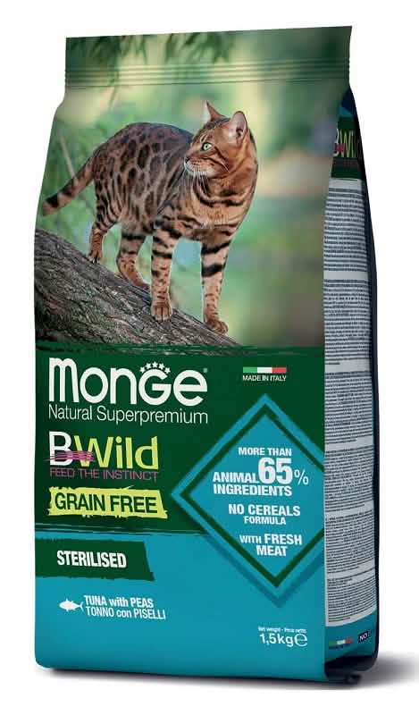 Monge grain free sterilised tonno con piselli 1,5 kg