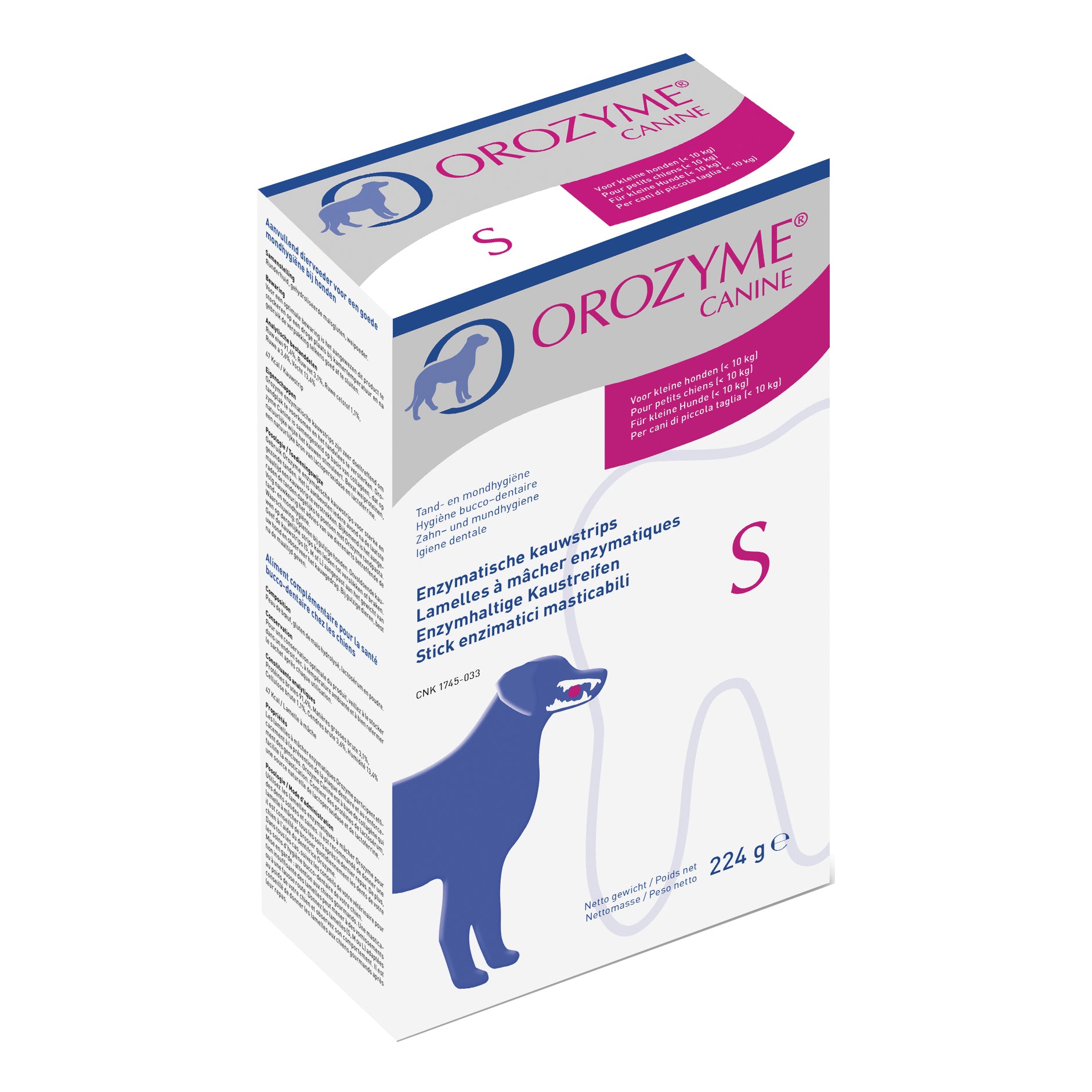 Orozyme canine strisce enzimatiche masticabili per cani di taglia piccola - Scodinzolando