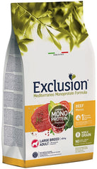 Exclusion mediterraneo monoprotein noble grain adult beef large 12kg