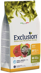 Exclusion mediterraneo monoprotein noble grain adult beef small 2kg