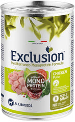 Exclusion mediterraneo monoprotein noble grain adult chicken all breeds 400g