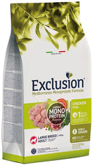 Exclusion mediterraneo monoprotein noble grain adult chicken large 12kg