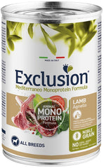 Exclusion mediterraneo monoprotein noble grain adult lamb all breeds 400g