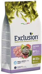 Exclusion mediterraneo monoprotein noble grain light chicken small 2kg