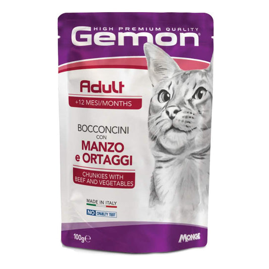 Gemon adult bocconcini manzo verdure 100 g