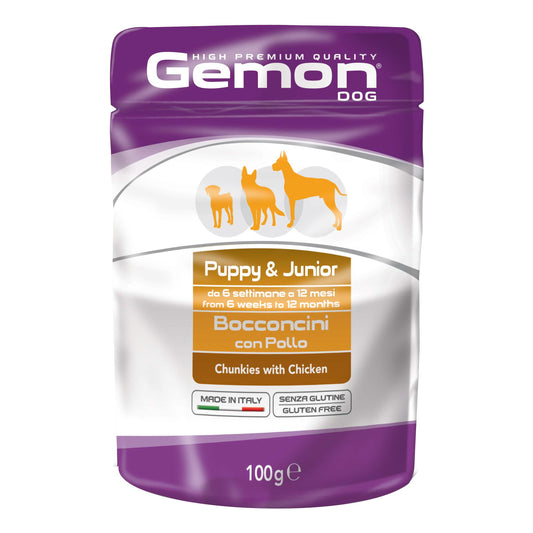 Gemon puppy junior bocconcini pollo 100 g