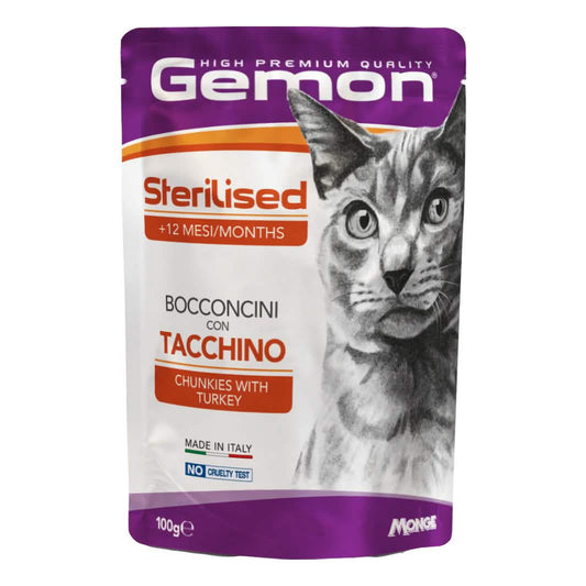 Gemon senior bocconcini tacchino gatto 100 g