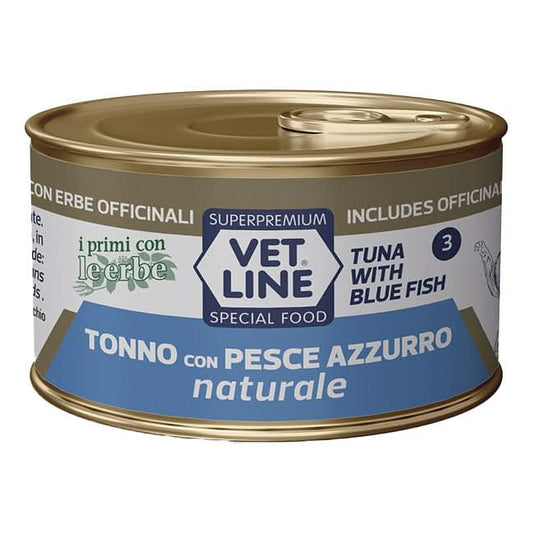 Vet line per gatto tonno naturale+pesce azzurro 70 g
