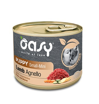 Oasy wet dog grain free puppy small/mini agnello 200 g