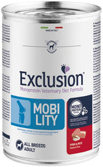 Exclusion monoprotein veterinary diet formula mobility pork and rice all breeds 400 g