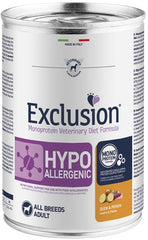 Exclusion monoprotein veterinary diet formula hypoallergenic duck and potato all breeds 400 g