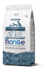 Monge all breeds adult trota/riso/patate 12 kg