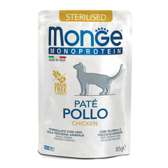 Monge busta monoporzione cat sterilised pate pollo 85 g