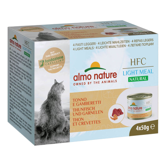 Natural light meal tonno gamberetti 4 x 50 g